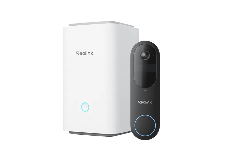 Smart Home Türklingel Akku-Türklingel(2nd Gen) Smarte 2K Dualband-WLAN Haussicherheitssystem (AuBenbereich, 1-tlg., 1:1-Seitenverhaltnis, Personen-/Fahrzeug-/Paketerkennung) van Reolink – productfoto