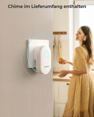 Smart Home Türklingel Video Doorbell Kamera PoE-Version 5MP (Außenbereich, Innenbereich, Gegensprechfunktion,180° Ultraweitwinkel,Personenerkennung,IP65) von Reolink in Schwarz – Produktfoto 4 von 5
