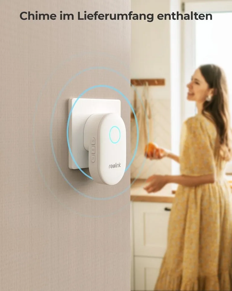 Smart Home Türklingel Video Doorbell Kamera PoE-Version 5MP (Außenbereich, Innenbereich, Gegensprechfunktion,180° Ultraweitwinkel,Personenerkennung,IP65) von Reolink in Schwarz – Produktfoto 4 von 5
