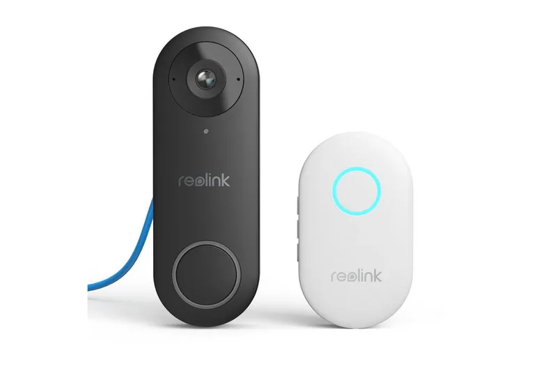Smart Home Türklingel Video Doorbell PoE 5MP (Außenbereich, Gegensprechfunktion,180° Ultraweitwinkel,Personenerkennung,IP65) fra Reolink i Sort – produktbillede