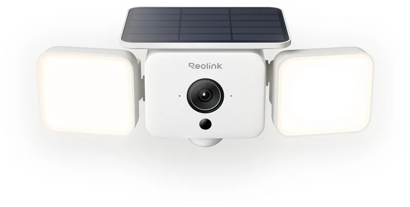 Solar Floodlight Cam - Draadloze Buitencamera met Schijnwerper - SolarEase™-Opladen - Geluids- & Lichtalarm - Slimme Detectie - WiFi 6 von Reolink in Weiß – Produktfoto