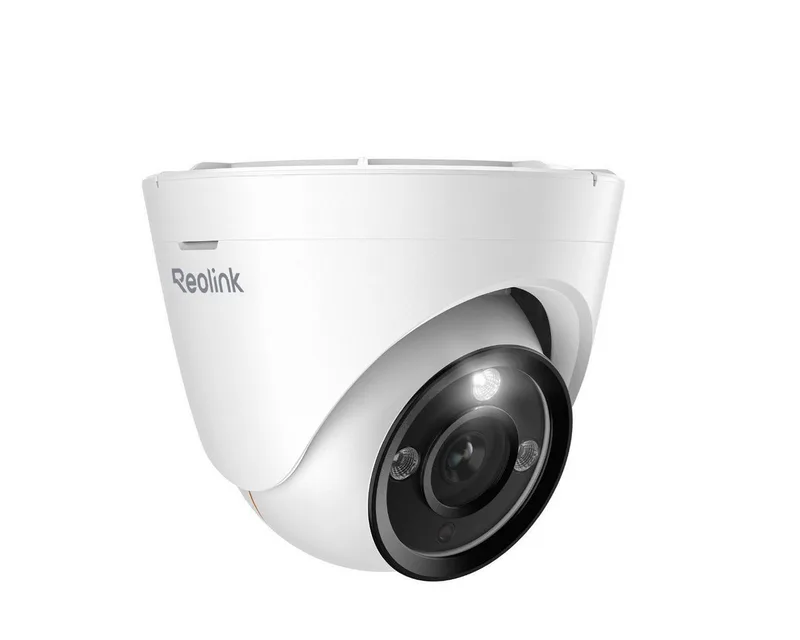 Überwachungskamera 12MP PoE Ultra HD Dome (Innenbereich, Außenbereich, Farb-Nachtsicht,Personen-/Autoerkennung,2-Wege-Audio,Spotlight) von Reolink in Weiß – Produktfoto