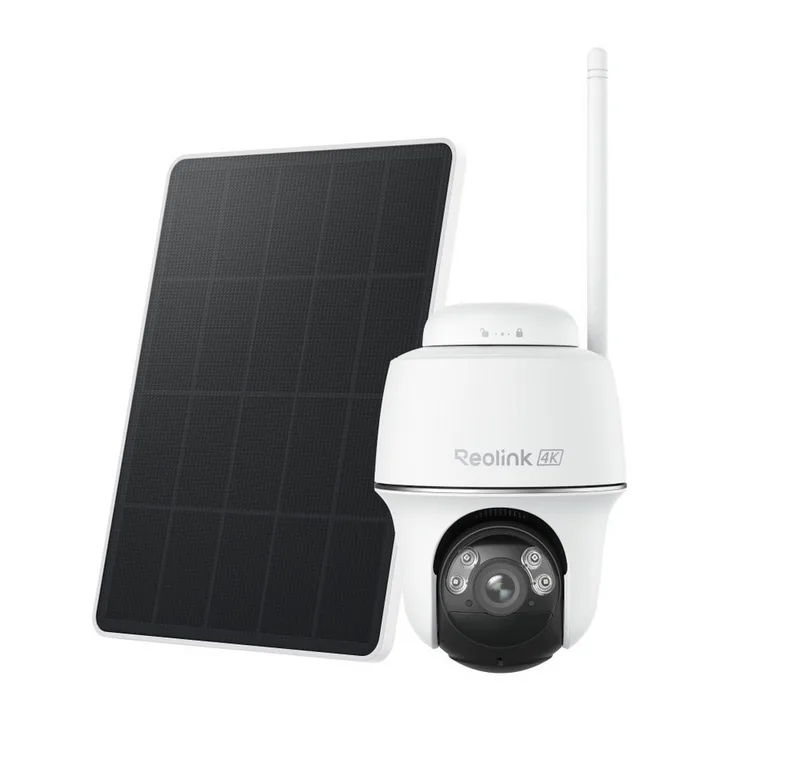 Überwachungskamera 4K 8MP Pan & Tilt Smarte kabellose Argus Series (Außenbereich, 360° Auto-Tracking, DualBand WLAN 6,Spotlight,Zwei-Wege-Kommunikation) de Reolink en Blanc – photo produit