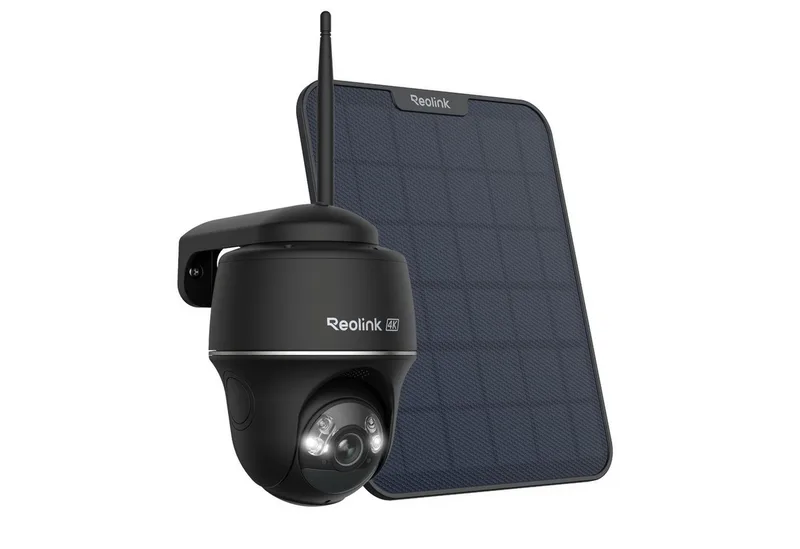 Überwachungskamera 4K 8MP Pan & Tilt Smarte kabellose Argus Series (Außenbereich, 360° Auto-Tracking, DualBand WLAN 6,Spotlight,Zwei-Wege-Kommunikation) van Reolink in Zwart – productfoto