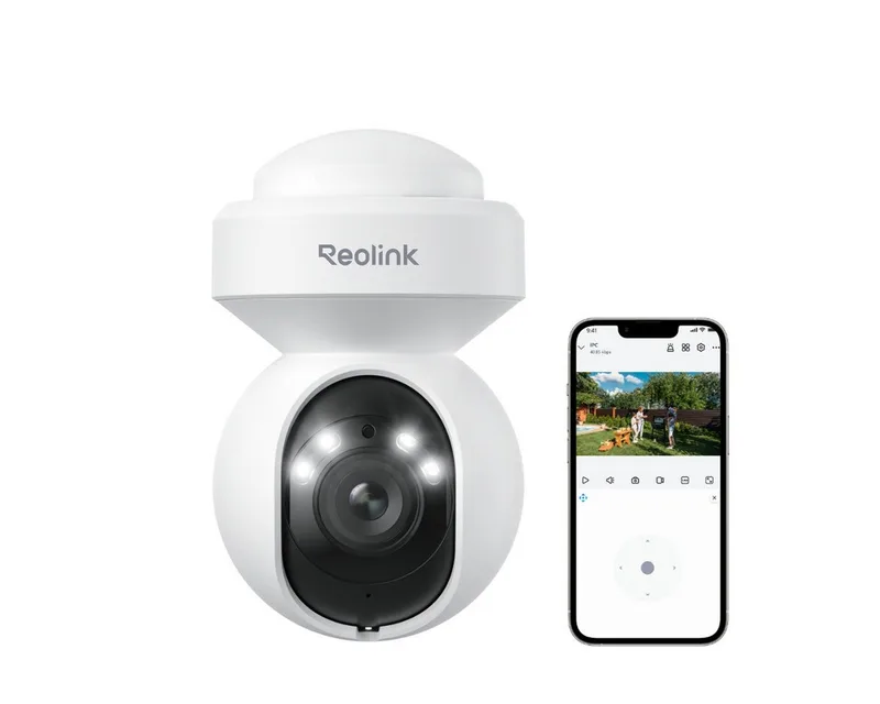 Überwachungskamera 4K 8MP PTZ Wi-Fi-6 (Außenbereich, Smarter Erkennung,3X optischer Zoom,Auto-Tracking, Farbige Nachtsicht) från Reolink i Vit – produktbild
