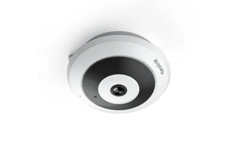 Überwachungskamera 6MP 360° Panorama PoE Fisheye-Kamera (Innenbereich, 3K,Bewegungserkennung,Personenerkennung,2-Wege-Audio) van Reolink in Wit – productfoto