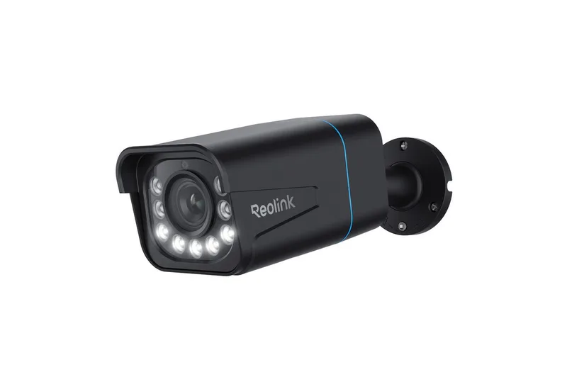 Überwachungskamera 811A 8MP PoE (Außenbereich, Human-/Autoerkennung, Farbige Nachtsicht, 4K, 2-Wege-Audio, 5X Zoom) van Reolink in Zwart – productfoto