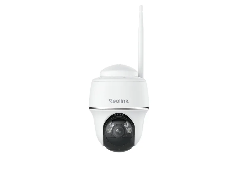 Überwachungskamera Argus PT Pro WLAN Akku 4MP (Außenbereich, 2,4/5GHz WLAN,355°/140° Schwenkbare, 2-Wege Audio, Smarte Erkennung) by Reolink in White – product photo