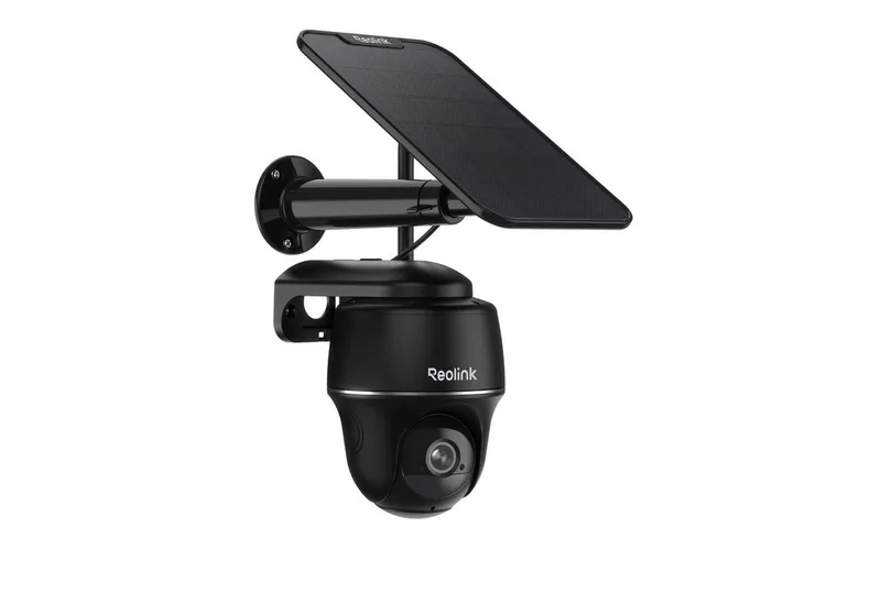 Überwachungskamera Argus PT+SP 5MP PTZ Akku- oder solarbetriebene 2,4/5GHz WLAN IP (Außenbereich, PIR-Erkennung,IR-Nachtsicht,Could-Speicherung) von Reolink in Schwarz – Produktfoto