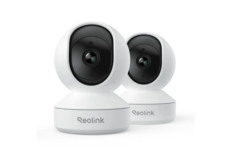 Überwachungskamera E1 4MP WLAN IP (Indoor, Packung, 2-tlg., 355° Schwenk & 50° Neigung, Pan-Tilt,2,4-GHz-WLAN,Bewegungserkennung,Bidirektionales Audio) de Reolink en Blanc – photo produit