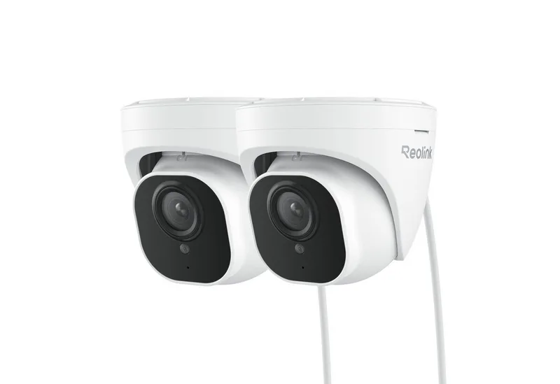 Überwachungskamera RLC-820A 4K UHD PoE (Außenbereich, 2-tlg., Personen-/Autoerkennung, 8MP, IP66 Wasserfest, Audio Aufnahme) von Reolink in Weiß – Produktfoto