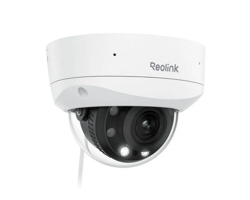 Überwachungskamera RLC-843A, 4K PoE IK10 Kamera (Innenbereich, Außenbereich, 5X optischer Zoom,2-Wege-Audio,Farbige Nachtsicht,IK10 Vandalismus) van Reolink in Wit – productfoto