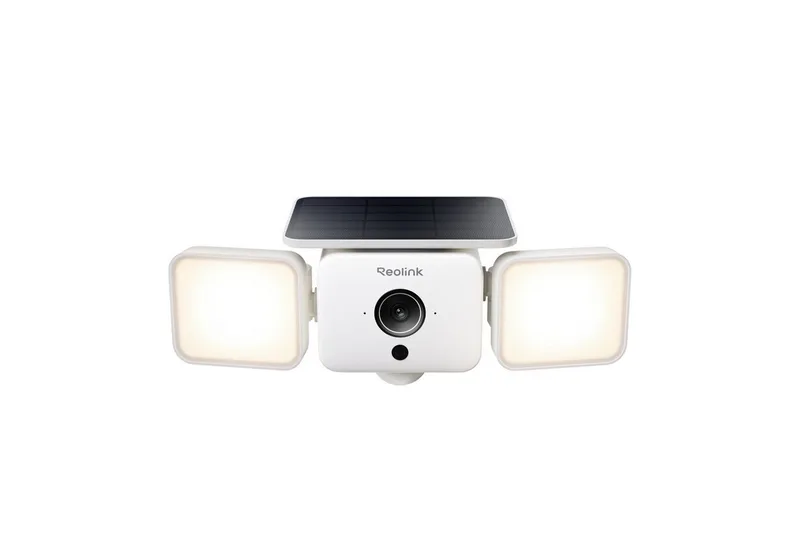 Überwachungskamera Solar Floodlight Cam - 4MP Solar-WLAN-Kamera mit Batteriebetrieb (AuBenbereich, 1-tlg., SolarEase™ Laden, Ton- & Lichtalarm, Smart-Erkennung, Zwei-Wege-Audio) by Reolink – product photo
