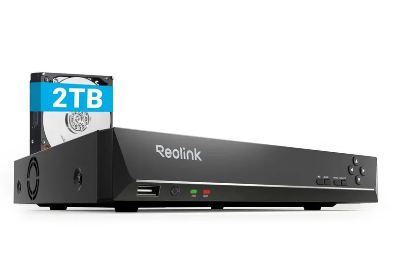 Überwachungskamera Zubehör RLN8-410 PoE NVR (2TB Festplatte für 24/7 Aufzeichnung) van Reolink in Zwart – productfoto