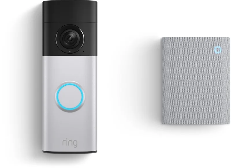 Battery Video Doorbell 2K Plus met Chime by Ring in Silver – product photo