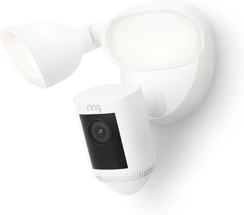 Floodlight Cam Wired Pro - IP-beveiligingscamera - Buiten - met schijnwerpers från Ring i Vit – produktbild