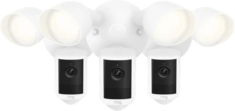 Floodlight Camera 2e Generatie Wit 3-Pack de Ring – photo produit