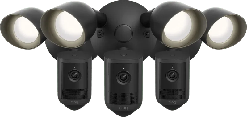 Floodlight Camera 2e Generatie Zwart 3-Pack by Ring – product photo