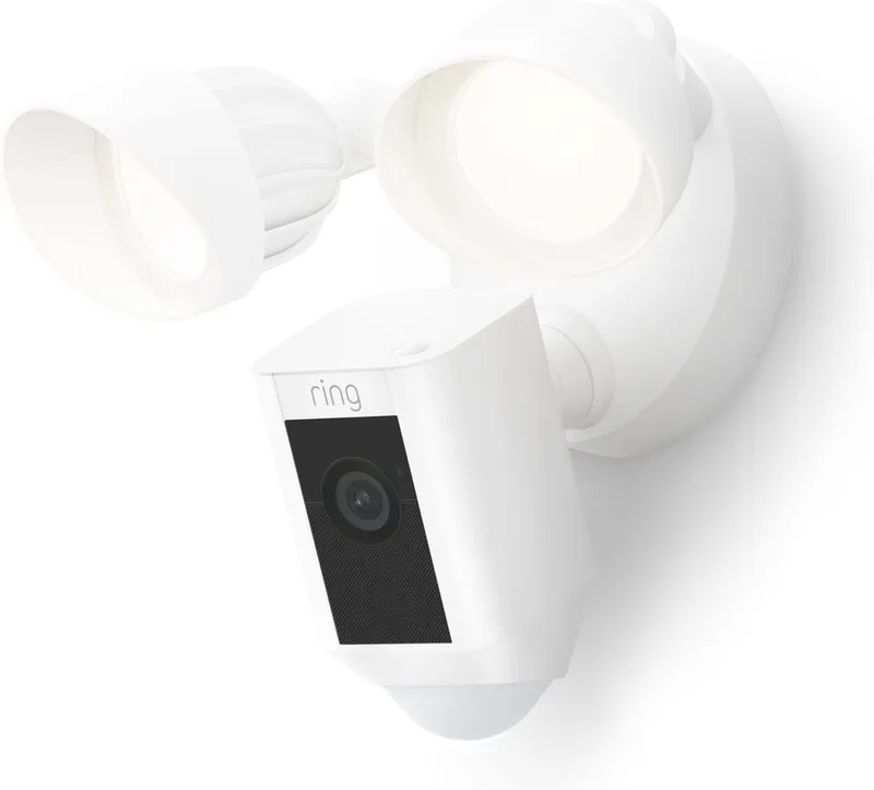 Floodlight Camera Plus - Vaste aansluiting från Ring i Vit – produktbild 1 av 3