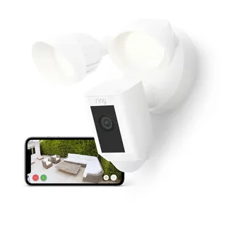 Floodlight Camera Plus - Vaste aansluiting från Ring i Vit – produktbild 2 av 3