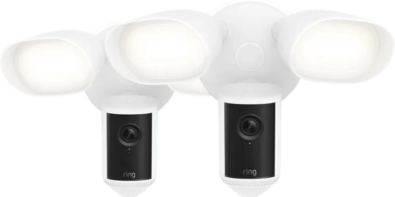 Floodlight Camera Wired Pro 2e Generatie Wit Duo Pack de Ring – photo produit