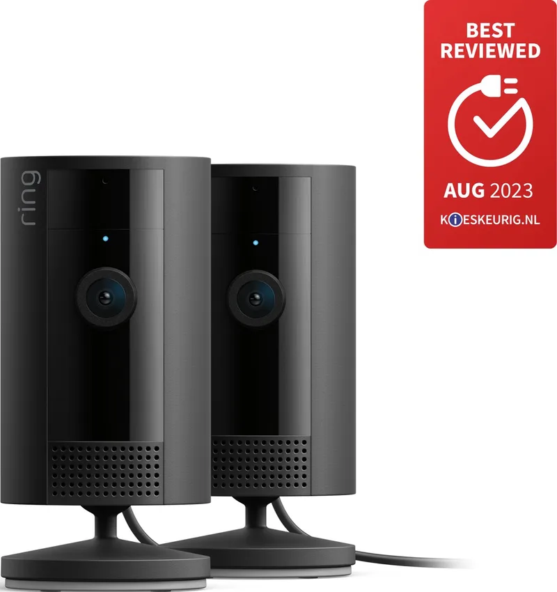Indoor Camera (2nd Gen) - Binnenshuis camera - 2 stuks by Ring in Black – product photo