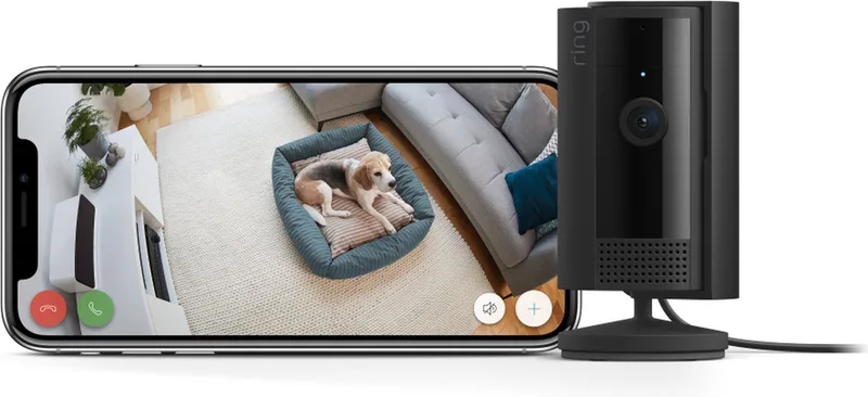 Indoor Camera - Beveiligingscamera voor binnen de Ring en Noir – photo produit