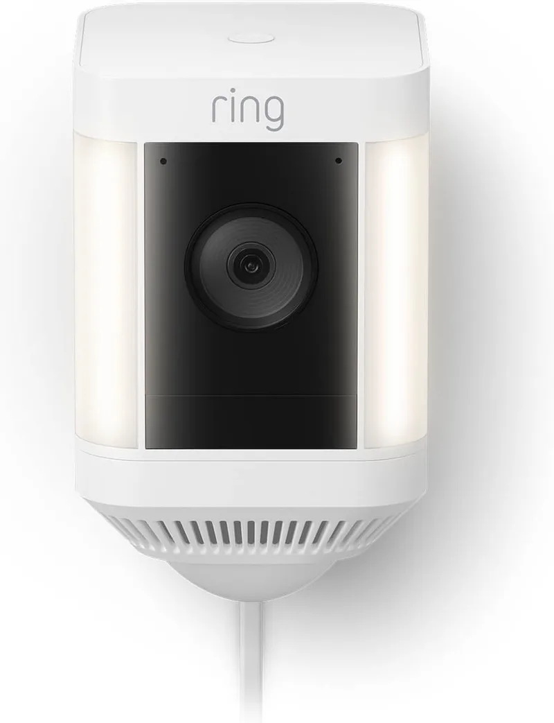 Spotlight Cam Plus - Plug-In - Beveiligingscamera från Ring i Vit – produktbild 1 av 3