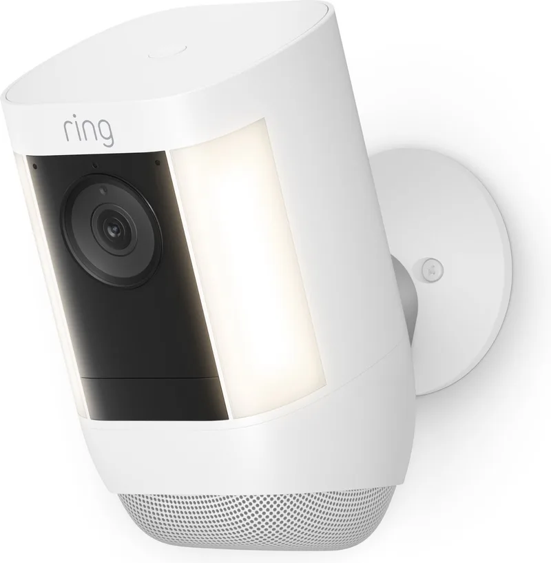 Spotlight Cam Pro - Batterij - Beveiligingscamera - 2K video by Ring in White – product photo 1 of 3