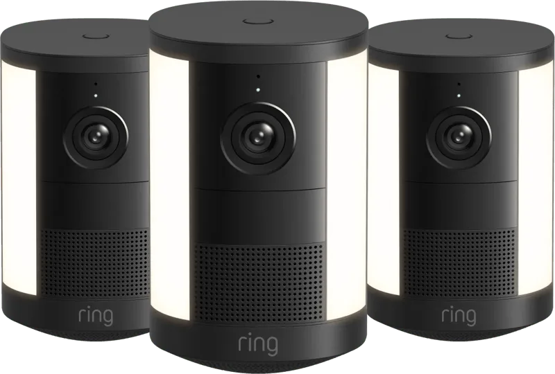 Spotlight Camera 2e Generatie Batterij Zwart 3-Pack by Ring – product photo