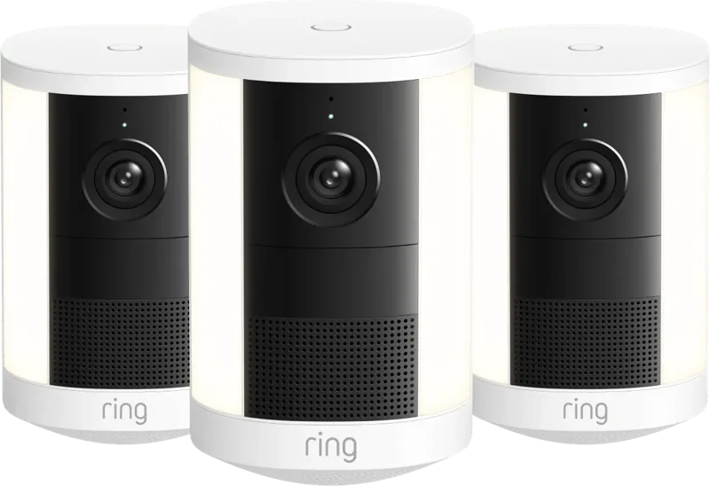 Spotlight Camera 2e Generatie Stekker Wit 3-Pack by Ring – product photo