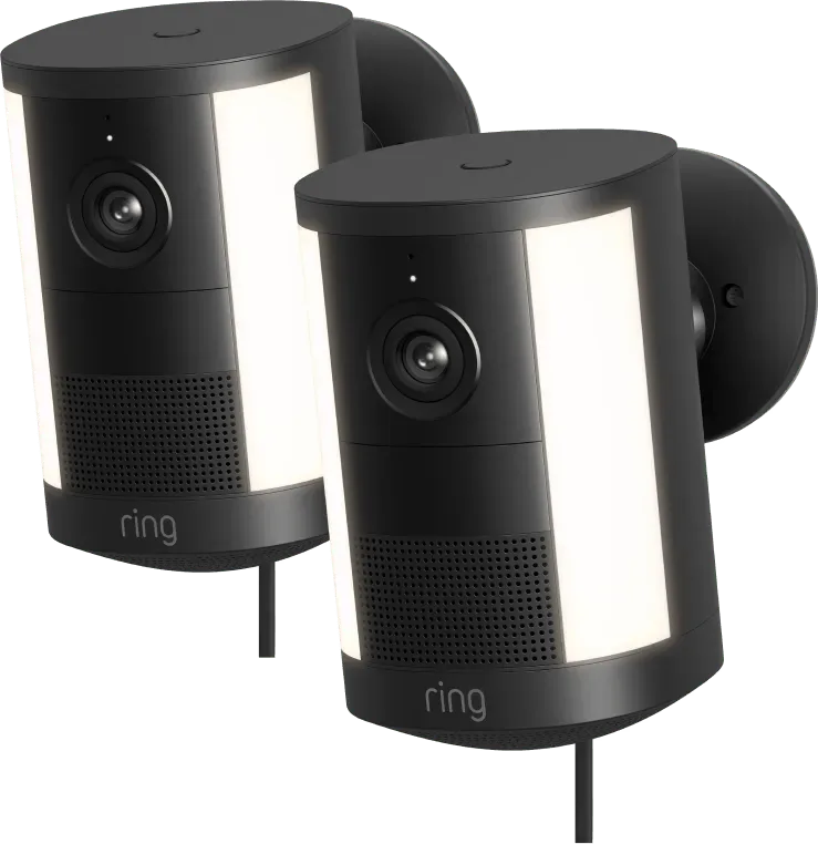 Spotlight Camera 2e Generatie Stekker Zwart Duo Pack by Ring – product photo