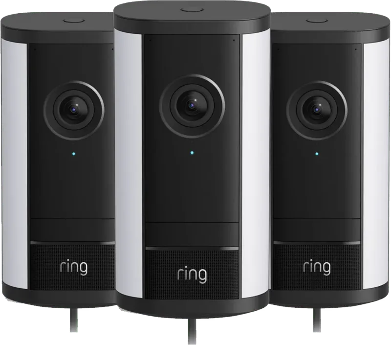 Spotlight Camera Pro 2e Generatie Bedraad Zwart 3-Pack de Ring – photo produit