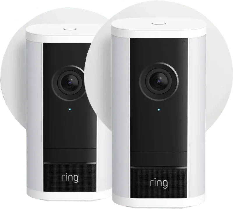 Spotlight Camera Pro 2e Generatie Stekker Wit Duo Pack de Ring – photo produit
