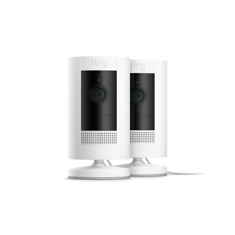 Stick Up Cam Batterij - Beveiligingscamera - Draadloos - Binnen en Buiten - 2 stuks by Ring in White – product photo