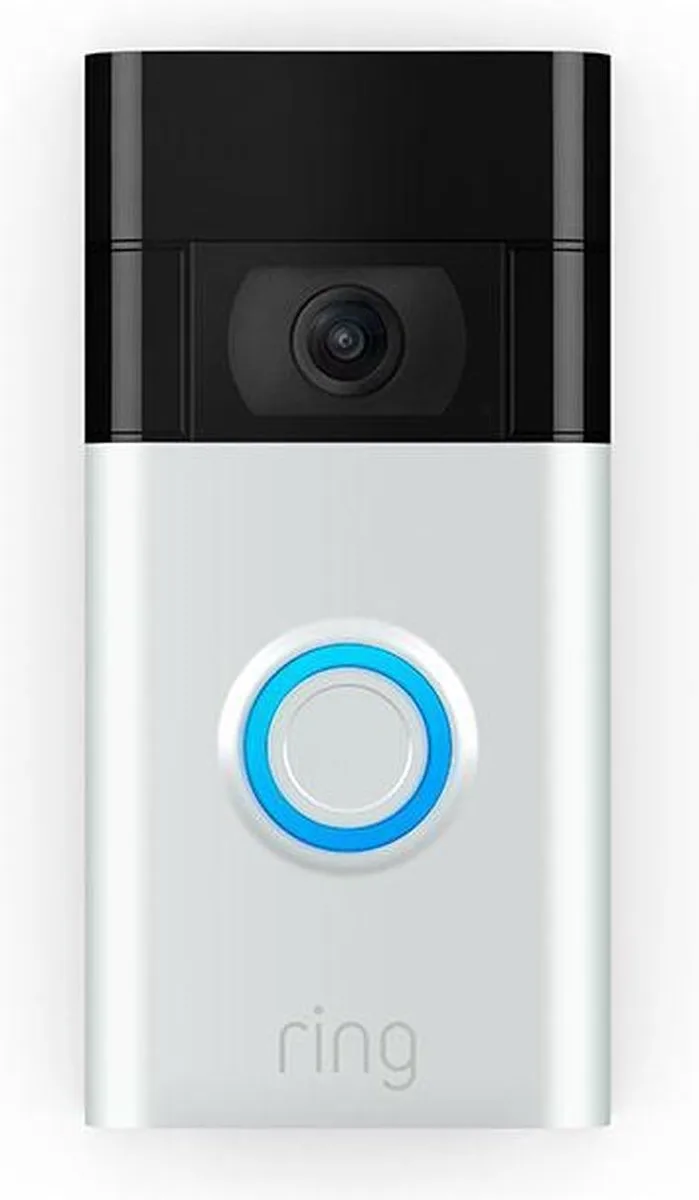 Video Deurbel (2de generatie) - Draadloos - 1080p HD-video van Ring in Zilver – productfoto
