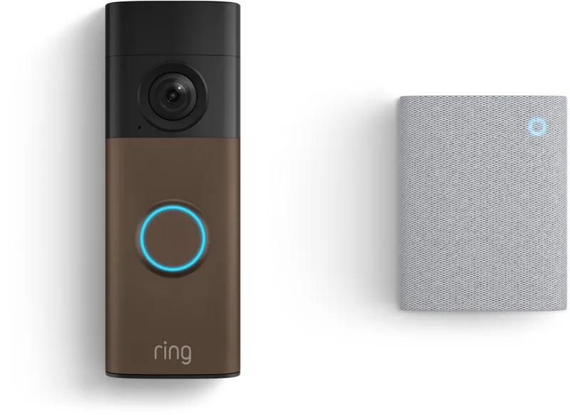 Videodeurbel op batterij (nieuwste generatie) - met Chime - Matte Mocha by Ring in Bronze – product photo