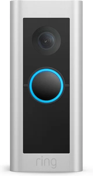 Wired Video Doorbell Pro - Bedraad - 1536p HD+ video - Zilver fra Ring i Nikkel-Satijn – produktbillede 1 af 2