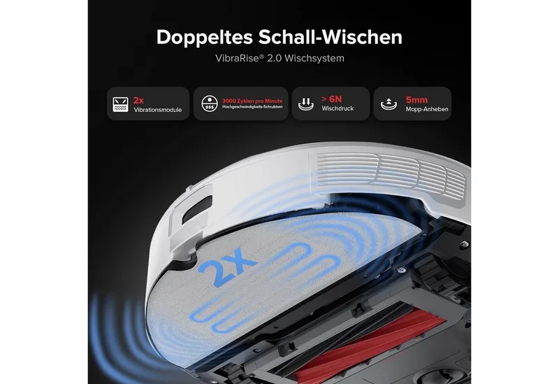 Nass-Trocken-Saugroboter Roborock S8 Pro Ultra fra Roborock i Hvid – produktbillede 2 af 5