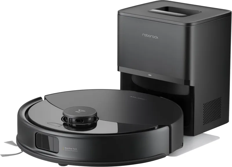 Q10 PF+ - Robotstofzuiger met dweilfunctie - 10000Pa - Dubbele anti-klit - automatisch wissen - LiDAR-navigatie - 8 mm automatisch liftend mopsysteem - verboden zone - S8+/Q8 Max+ upgrade (Q10 X5+) van Roborock in Zwart – productfoto