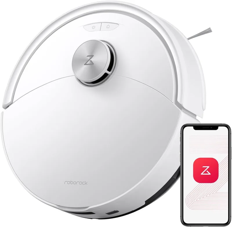 Q10 S5 Robotstofzuiger– 10000 Pa Zuigkracht–Dubbele Anti-klitfunctie–VibraRise 2.0-Systeem– 8 mm Dweillift– PreciSense LiDAR-navigatie–Obstakelvermijding– APP–Wit by Roborock in White – product photo