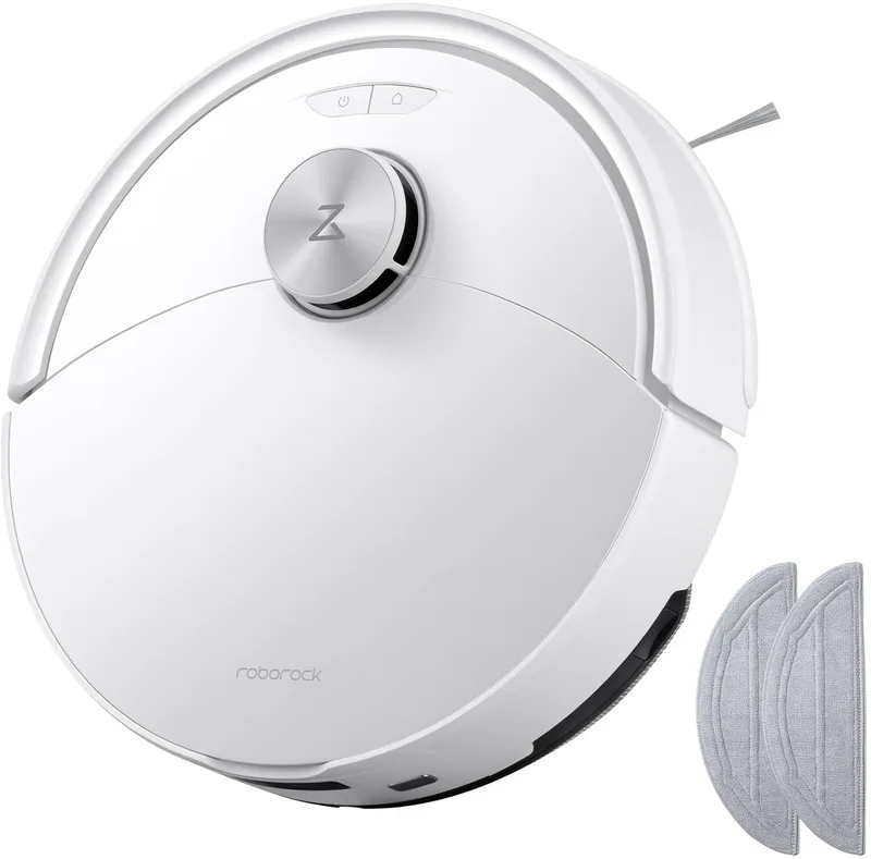 Q10 S5 Set Robotstofzuiger-10000 Pa Zuigkracht-Dubbele Anti-klitfunctie-VibraRise 2.0-Systeem–8 mm Dweillift–PreciSense LiDAR-navigatie–Obstakelvermijding–APP–Wit-2 Dweilen de Roborock en Blanc – photo produit