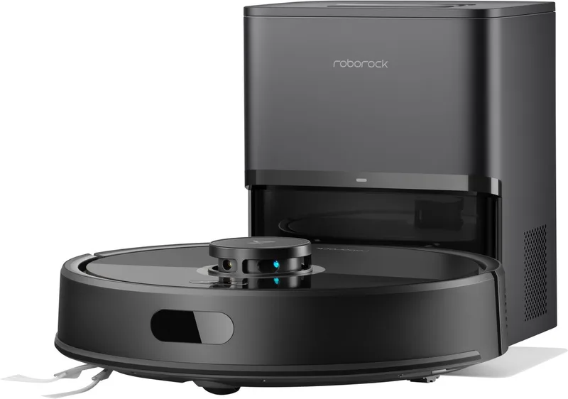 Q7 BF+-Robotstofzuiger met dweilfunctie-8000Pa-Dubbele anti-klit-automatisch wissen-LiDAR-navigatie-verboden zone-Q5 Max+/Q5 Pro+/Q7 Max+ upgrade från Roborock i Svart – produktbild