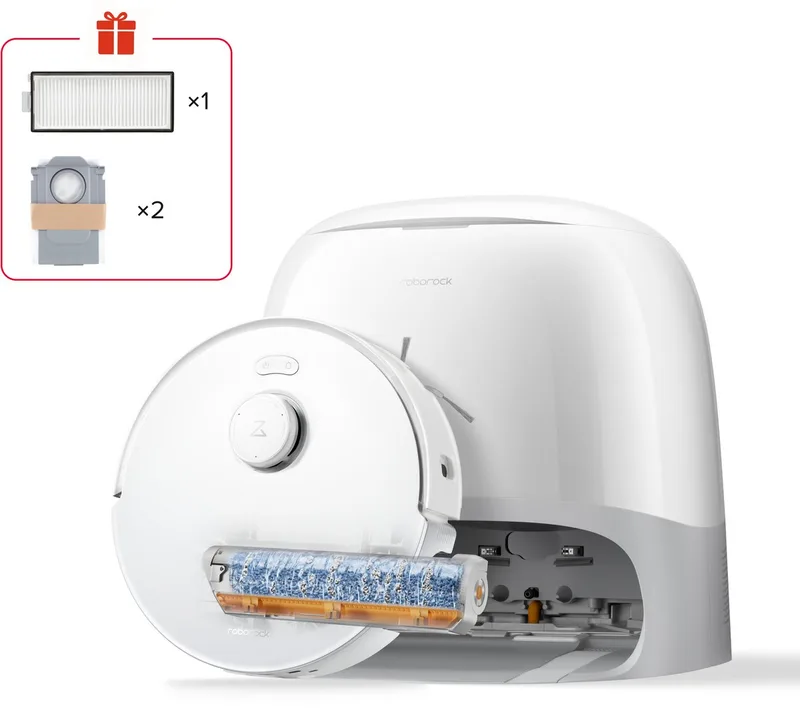 Qrevo Curv 2 FlowX – Robot stofzuiger by Roborock in White – product photo