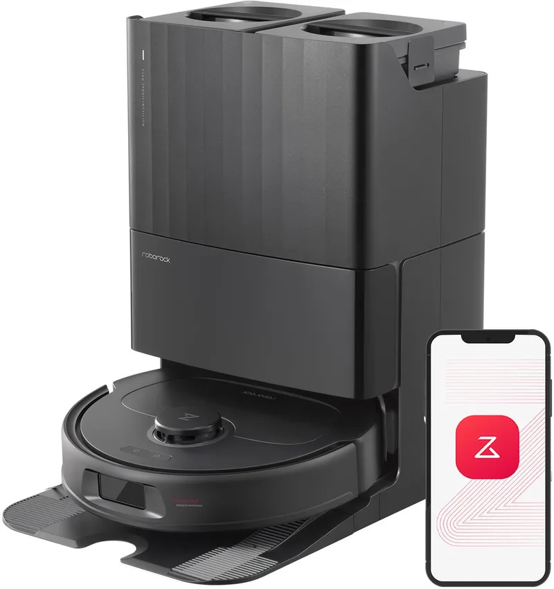 Qrevo Plus – Robotstofzuiger en was – LiDAR – 7000 Pa från Roborock i Svart – produktbild