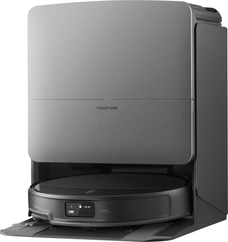 Saros 20–Robotstofzuiger Met Dweilfunctie–Digitale motor 36000Pa–AdaptiLift Chassis 3.0–Autonoom StarSight systeem 2.0–100℃ Warmwatermopwas–Zelfreinigend Station & Anti-Klit Borstels–Slimme spraakassistent-Saros 10R Upgrade by Roborock in Black – product photo