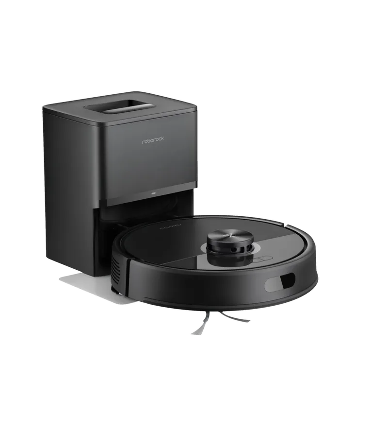 Saug- und Wischroboter »Q7 TF+« mit Absaugstation von Roborock in Schwarz – Produktfoto