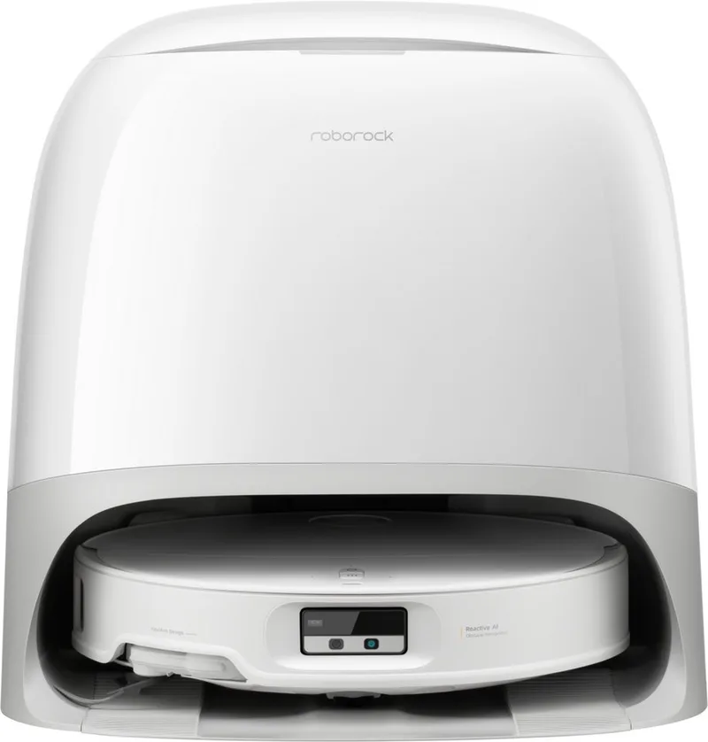 Saugroboter mit Wischfunktion Qrevo Curv X, 60 W, mit Beutel by Roborock in White – product photo