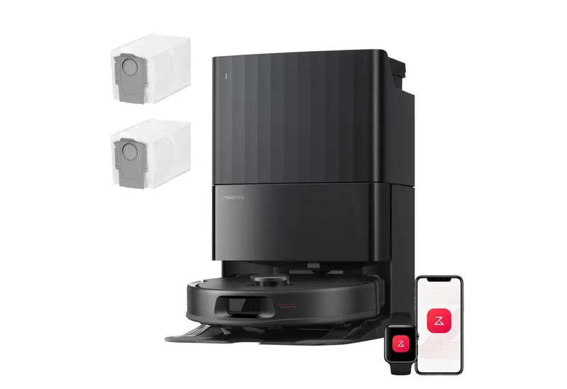 Saugroboter mit Wischfunktion Qrevo S Pro, verbessert von QV 35A, 18.500 Pa van Roborock in Zwart – productfoto