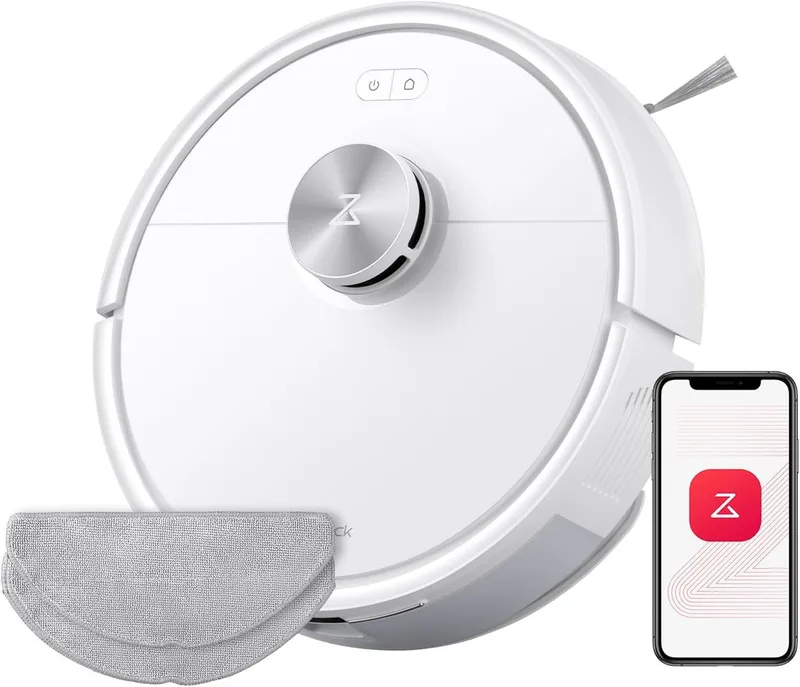 Saugroboter mit Wischfunktion Roborock Q7 M5, 10000Pa (Upgrade von Q5 Pro), Einstiegsleistung, Perfekt für Haustierbesitzer, Dual Anti-Tangle System,Präzise Navigation, App-Steuerung van Roborock in Wit – productfoto